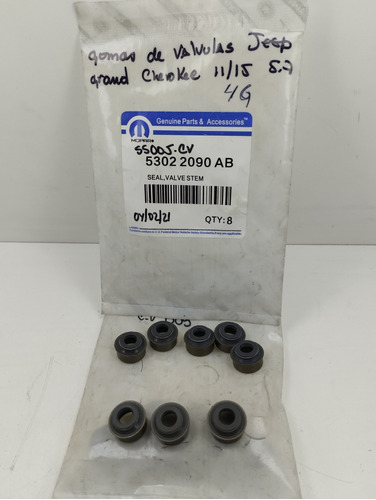 Gomas De Válvulas De Jeep Grand Cherokee 5.7-4g/ 11-15