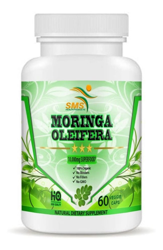 Moringa Organica 60caps Sms - Unidad a $5329