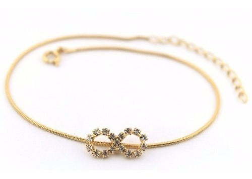 Pulseira Infinito Madrinhas Folheada A Ouro 18k - Garantido