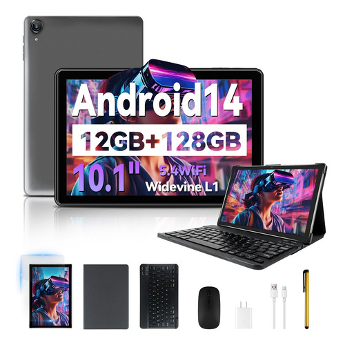 Tablet 10.1 Android 14 12gb+128gb Bluetooth 5.4 Tablets