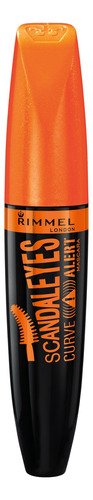 Máscara Rimmel London Scandaleyes Curve Alert 001 Negra 12 M