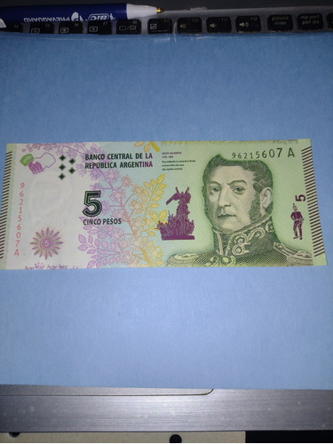 Argentina Billete 5 Pesos  Circulado Minimo Colantonio 813a 