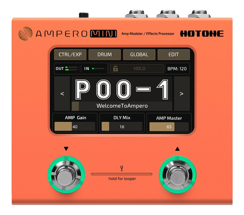 Pedalera Multiefectos Modelador De Amp Hotone Ampero Mini