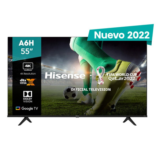 Imagen 1 de 9 de Pantalla Hisense 55'' 4k Uhd Google Tv 60hz Dolby Vision Hdr