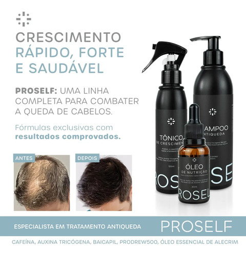 Tônico Capilar Natural Proself Vegano Crescimento E Volume