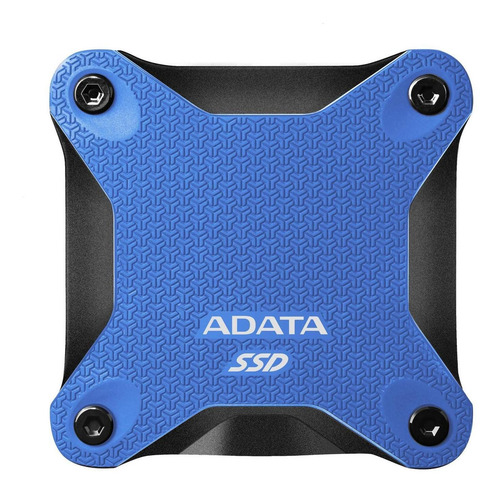 Disco sólido SSD externo Adata ASD600Q-480GU31-C 480GB azul