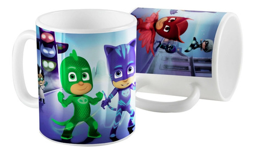  Taza  Plástico Pj Masks Heroes En Pijama  350cm