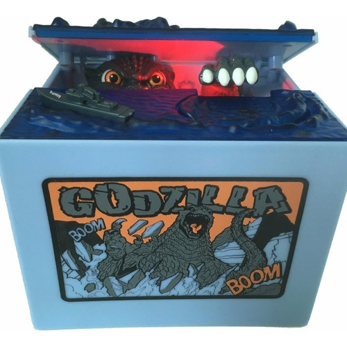 Cool Musical Godzilla Banco Automático Robar Moneda Dinosaur
