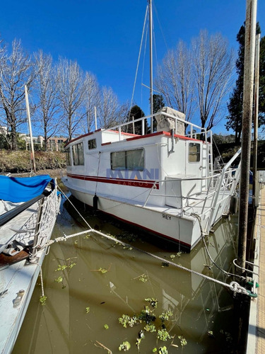 Crucero Casa Flotante De Acero 8mts/ Perkins 100hp Diesel