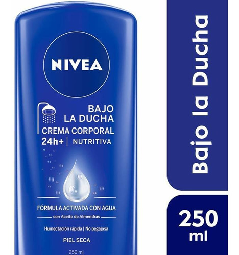 Pack X 3 Unid Crema  Ducha Pseca 250 Ml Nivea Cremas Para R