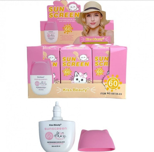 Protector Solar Facial Spf 60 Sunscreen 60 Ml Kiss Beauty