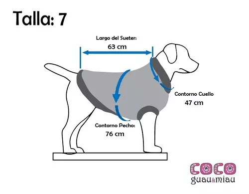 comedia Muy lejos garrapata Sueter Para Perro Grande Otoño-invierno Cocoguau - Talla 7