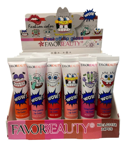 24 Pzs Labial Tinta Indeleble Efecto Tatu Baby Lips Mayoreo