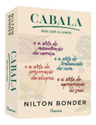 Box Cabala: Reflexos E Refrações (1-4), De Bonder, Nilton. Editora Rocco, Capa Mole Em Português