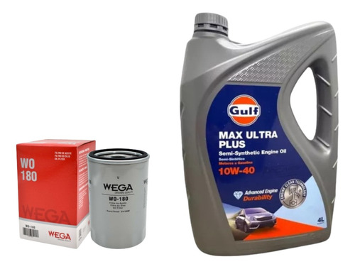 Kit Filtro Wega + 4 L Gulf 10w40 Ford Mondeo 1.8 Clx 16v