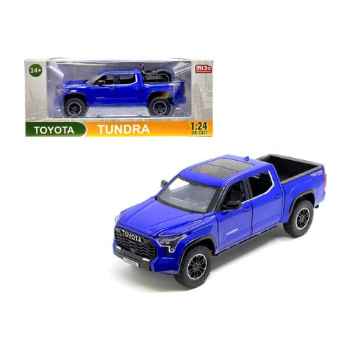 Mijo 1:24 2023 Toyota Tundra Tdr Off Road 4x4 Azul Fu Pickup
