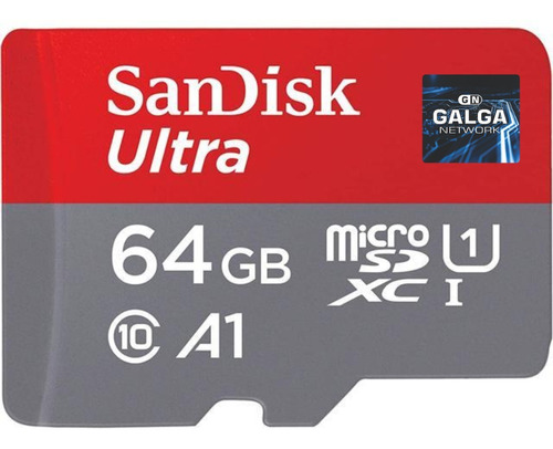 Tarjeta de memoria SanDisk SDSQUAR-064G-GN6MN  Ultra con adaptador SD 64GB