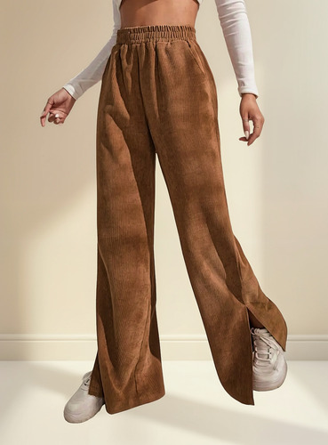 Pantalón Corduroy Palazzo Mujer