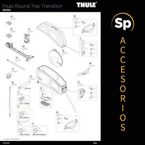 Imagen 8 de 10 de Maleta Porta Bicicletas Thule Round Trip Transition