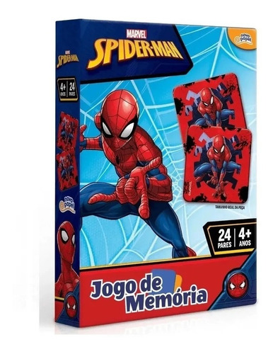 Novo Papel Jogo De Memória Do Homem Aranha Marvel 8016