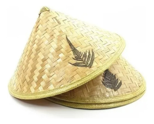 Sombrero Gorro Chino Tradicional De Bambu Buena Calidad