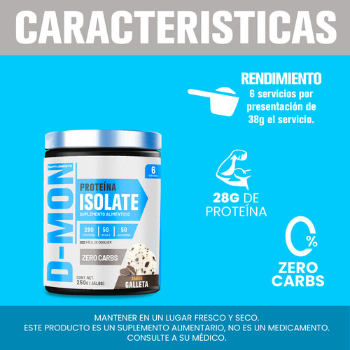 Evolutio Proteina Suero D Leche Whey Wp100 250g Sabores Dmon Galleta