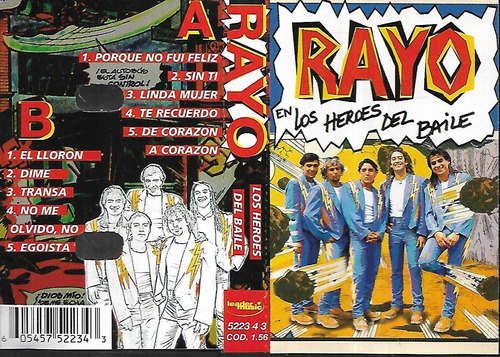 Rayo Album Los Heroes Del Baile Sello Leader Music Cassette