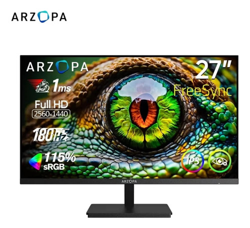 Monitor M1rc 27 180hz 2k Qhd Gaming Monitor 1ms Entrega Full Preto