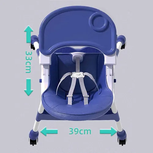 Silla De Bebé Comer Portátil Con Ruedas Kinder Aspor D