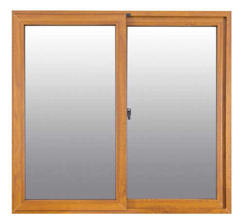 Ventana Pvc Nexo Dvh Doble Vidrio Madera Roble 150x110 