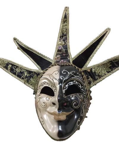 Antiguas Mascaras Venecianas Se Pueden Poner Hermosas Amarillo (Usado)