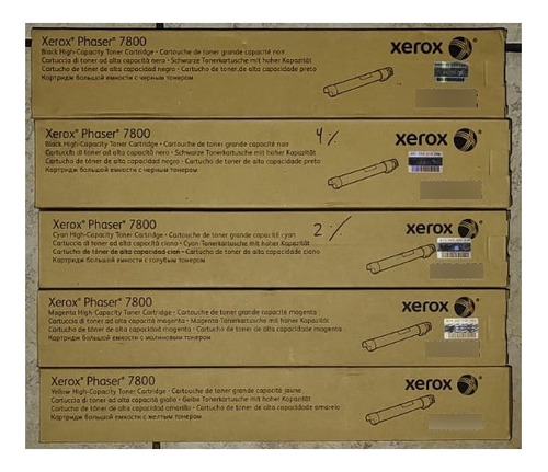 Toner Xerox Phaser 7800 (todos Los Colores) Original