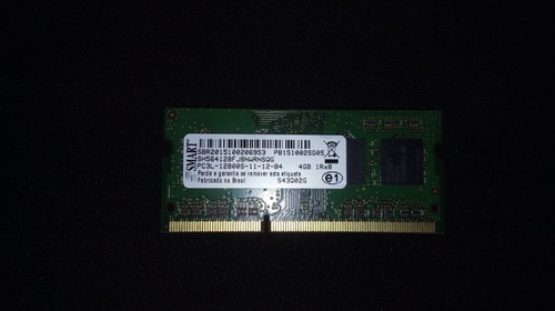 Imagem 1 de 2 de Memória Ram Smart Sodimm Ddr3