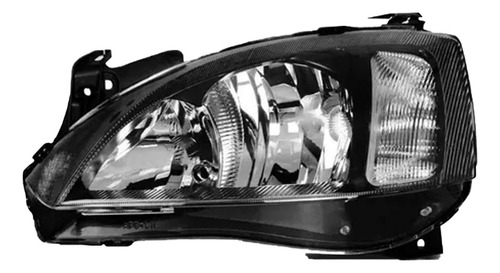 Optico Izquierdo Negro Para Chevrolet Montana Sport2002 2008