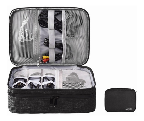 Gosear Portable Organizador para Maleta Bolsas de Viaje para Camisa y Lazo Gris 