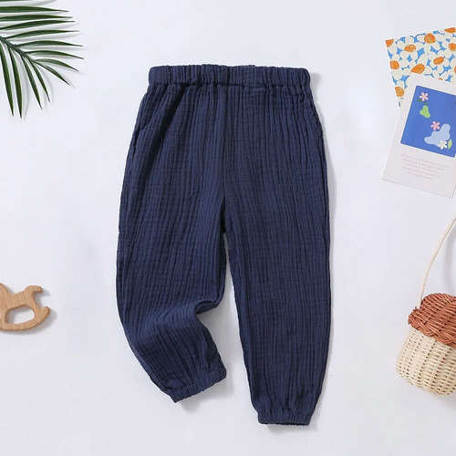 Pantalones Largos De Algodón Y Lino Tipo Bloomers Para Bebés