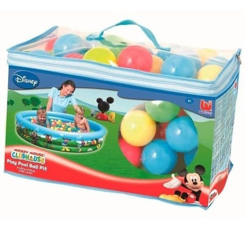 Piscina Con 75 Pelotas Incluye Maleta Play Pool Ball Mickey