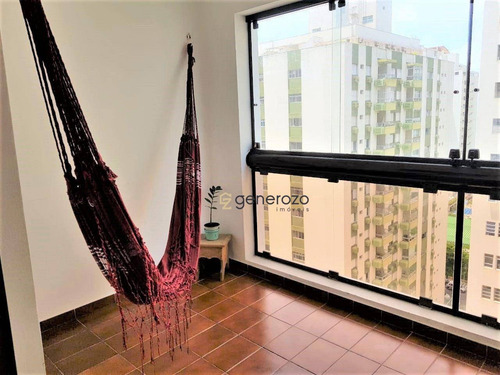 Imagem 2 de 13 de Flat A Venda Na Praia De Pitangueiras - Guarujá, 01 Dormitório, Com Sacada, 02 Vagas E Lazer - Ap0495