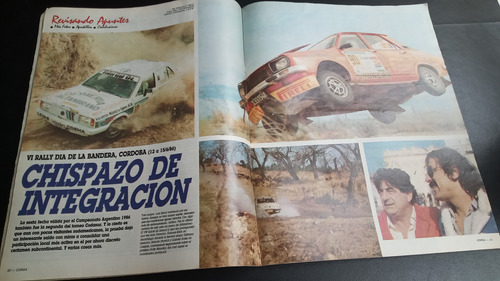Revista Corsa 1042 Lámina Traverso Año 1986 Senna 25/6 (Usado)