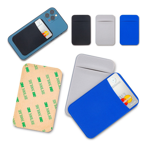 Portatarjetas En Lycra Para Celular Adhesivo Movil Accesorio