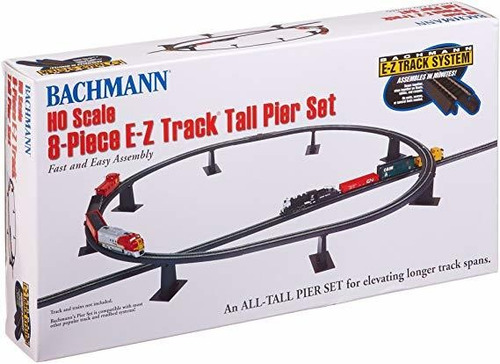 Bachmann Trenes 8 Pc. E-z Pista Alto Pier Set - Escala Ho