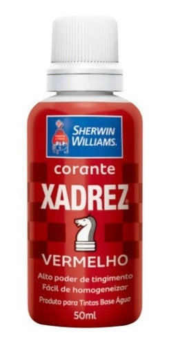 Corante Pigmento 50ml Bisnaga Xadrez Vermelho