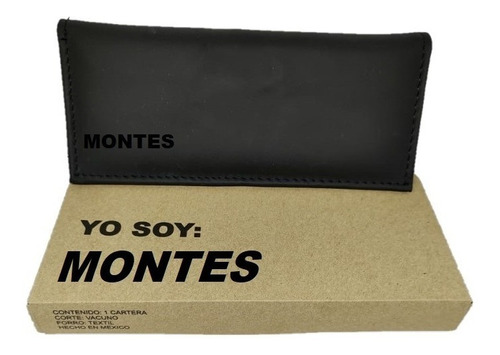 Cartera 100% Piel Dama Apellido Montes En Caja