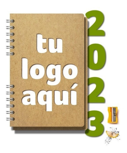 Imagen 1 de 9 de Agenda 2023 Diseño Personalizado Logo Regalo Corporativo