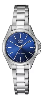 Reloj Para Mujer Q&q Qa07j202 Qa07j202y Plateado