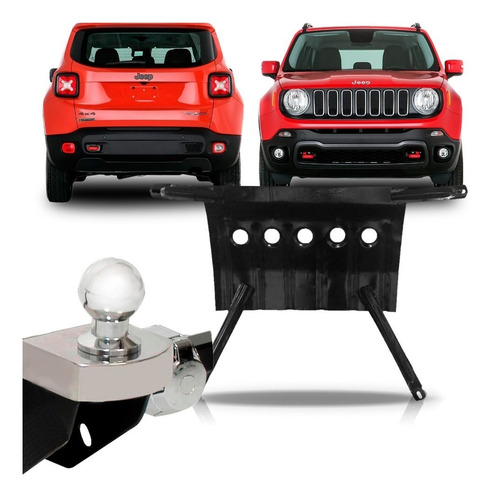 Kit Jeep Renegade Engate Fixo + Protetor Carter