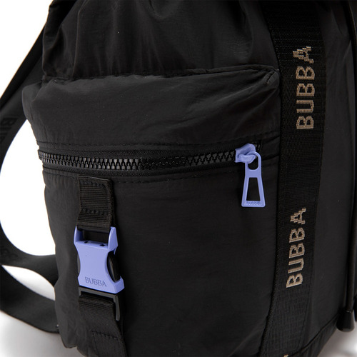 Mochila Mila Casual Viaje Escolar Tamaño Regular Bubba Bags Color Negro Diseño De La Tela Lisa