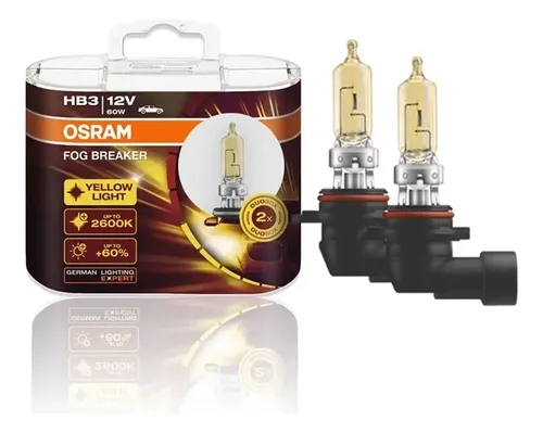 Disjuntor De Neblina Osram Hb3 12v 60w 2600k Farol De Halogê