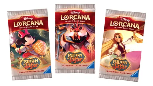 Disney Lorcana Reign Of Jafar Booster Box 24 Pacotes En