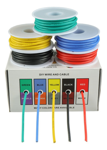 Bojack Cable Eléctrico De Silicona Flexible De 16 Awg, Kit D
